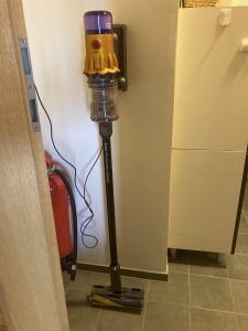 how high off the floor to hang dyson vacuum