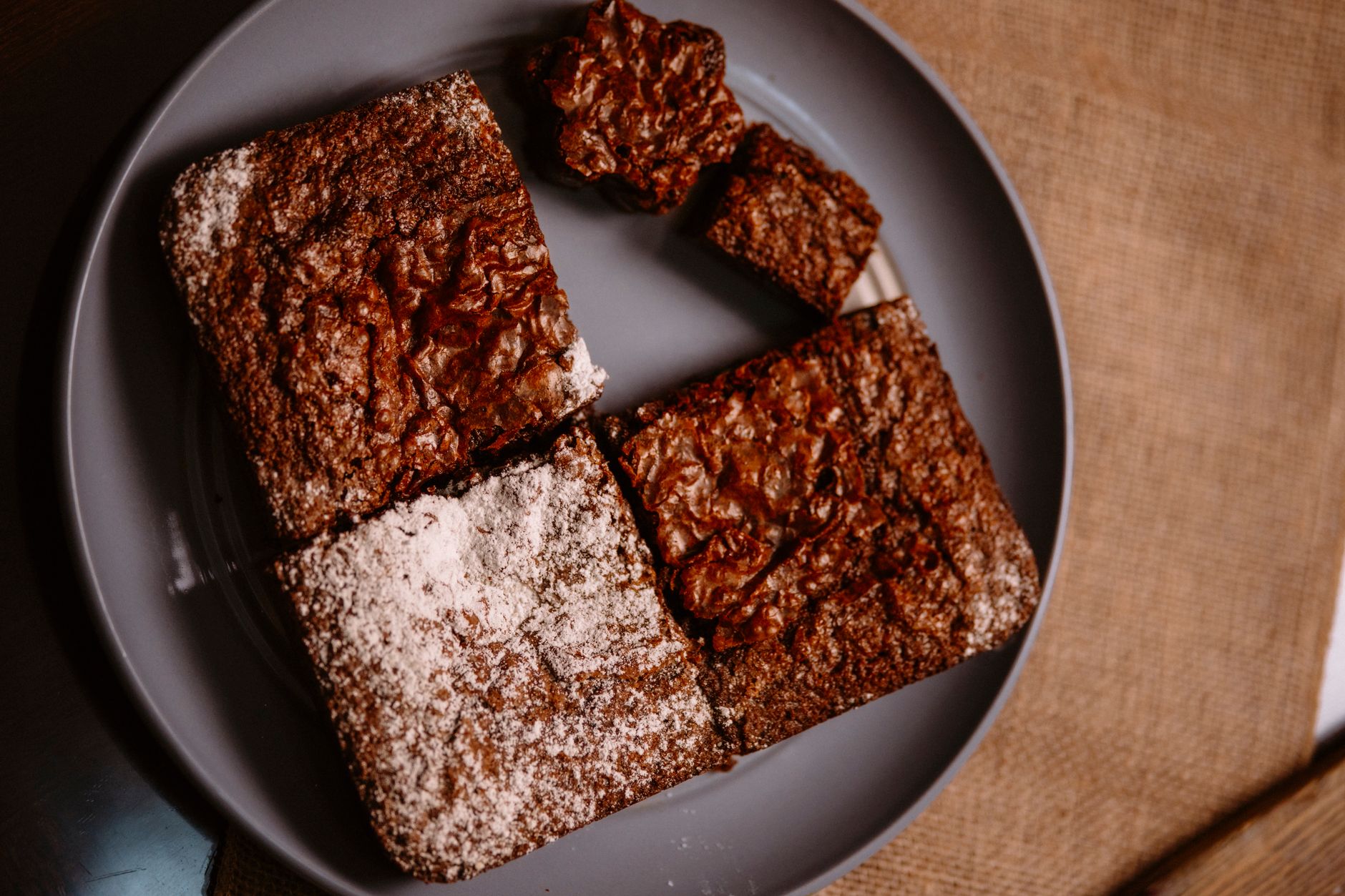 What is the secret to making a rich fudge brownie using just three ingredients?